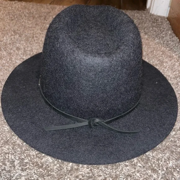 BRIXTON DARK GREY FEDORA HAT - Picture 4 of 8